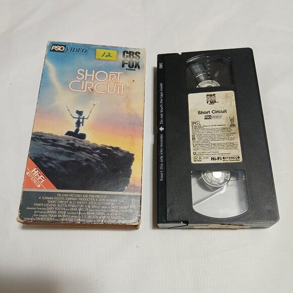 Short Circuit 1986 VHS Tape CBS Fox PSO Ally Sheedy Steve Guttenberg Bundle Save - Picture 1 of 3